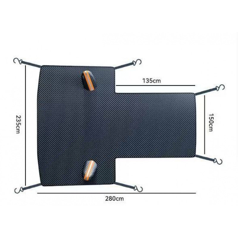 Cross-border best-selling car snow shield, winter snow and frost protection, half-cover car cover, front windshield, sun protection, magnetic snow shield