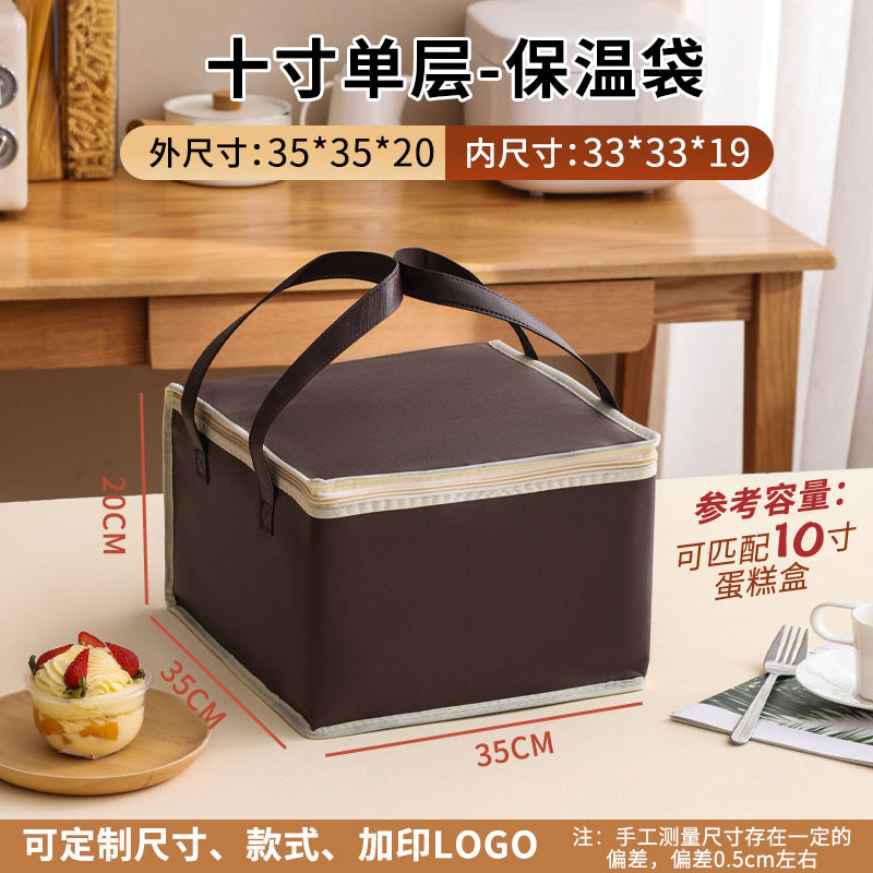 Customized cake insulated bags, takeaways, barbecue hot pots, seafood cold and fresh, ice packs, aluminum foil packs, tote bags, customized