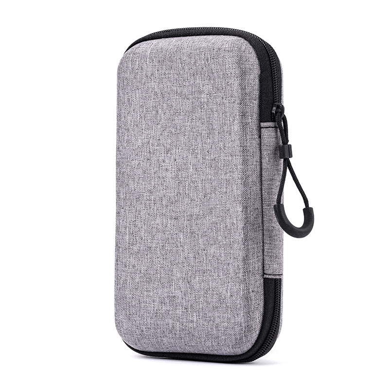 Snowflake Cloth EVA Headphone Bag, Power Bank Hard Drive Bag, Dragon Cloth Earphone Storage Box, Pressure-Resistant Zipper Bag