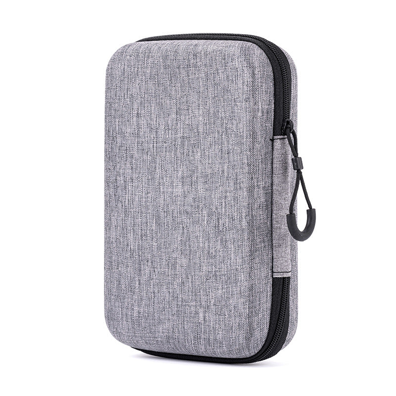 Snowflake Cloth EVA Headphone Bag, Power Bank Hard Drive Bag, Dragon Cloth Earphone Storage Box, Pressure-Resistant Zipper Bag
