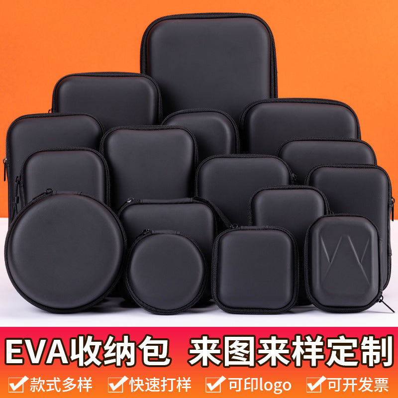 Neutral EVA storage bag, small razor, tool storage bag, electronic data cable, headphone digital storage bag