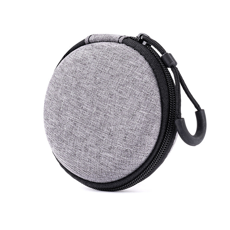 Snowflake Cloth EVA Headphone Bag, Power Bank Hard Drive Bag, Dragon Cloth Earphone Storage Box, Pressure-Resistant Zipper Bag