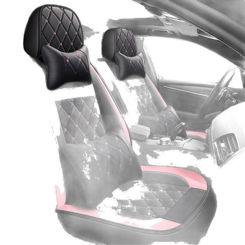 2025 New Full-Coverage, All-Leather, Two-Tone Crown Four-Season GM Seat Cushion