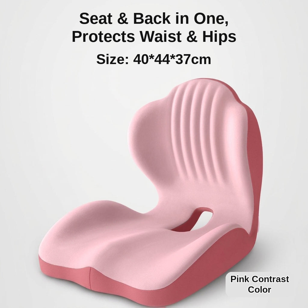 Memory foam lumbar support cushion, office prolonged sitting pressure-relief hip cushion, student chair support lumbar cushion, integrated cushion
