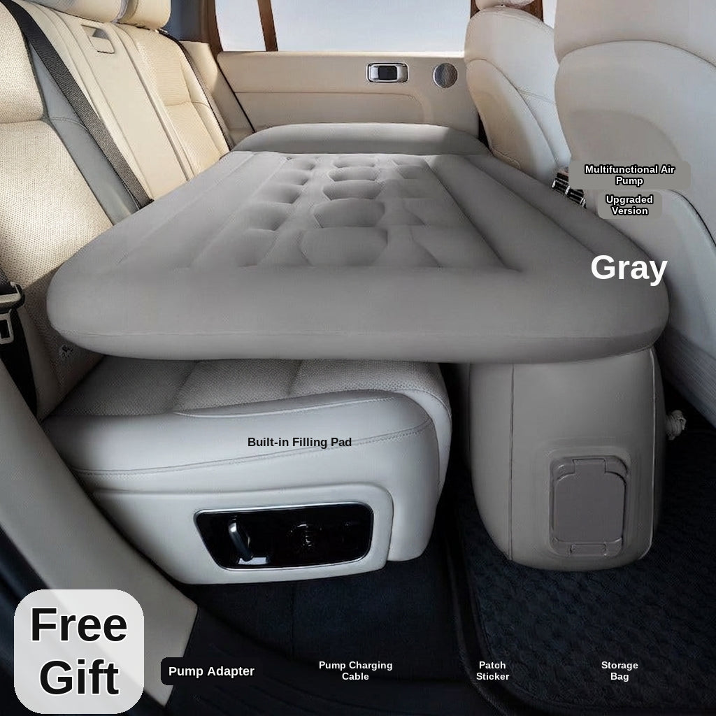 Car rear sleeping automatic travel mattress sedan air mattress car sleeping in the car portable intelligent AI car inflatable bed