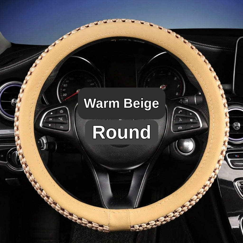 Factory direct sales of Ice Silk breathable non-slip steering wheel covers, all-season universal car handlebar covers, cross-border e-commerce Amazon