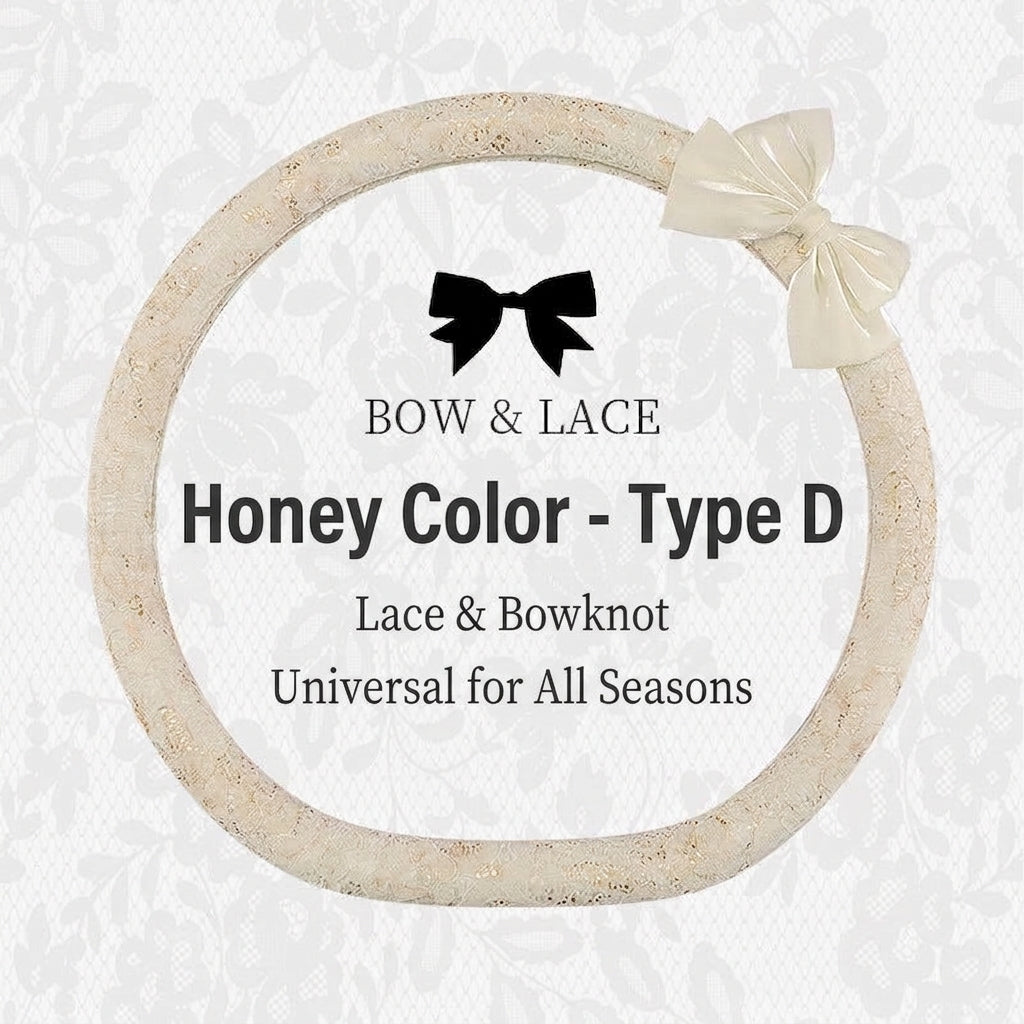 Lace car steering wheel cover, anti-slip decoration, all-season universal one-piece dropshipping, cross-border e-commerce trending sporty style
