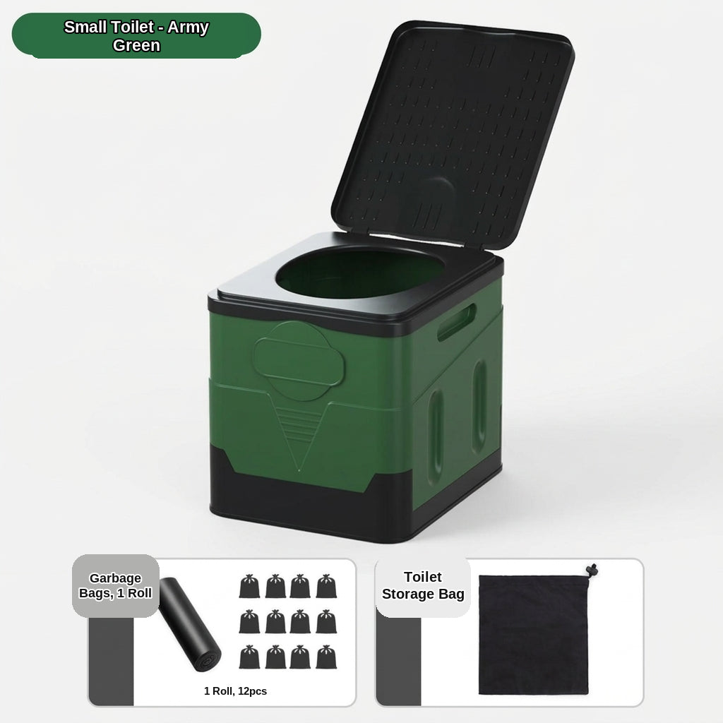 [In Stock Wholesale] Foldable Toilet, Foldable Portable Toilet, Outdoor Camping Van-mounted Toilet, Emergency Toilet