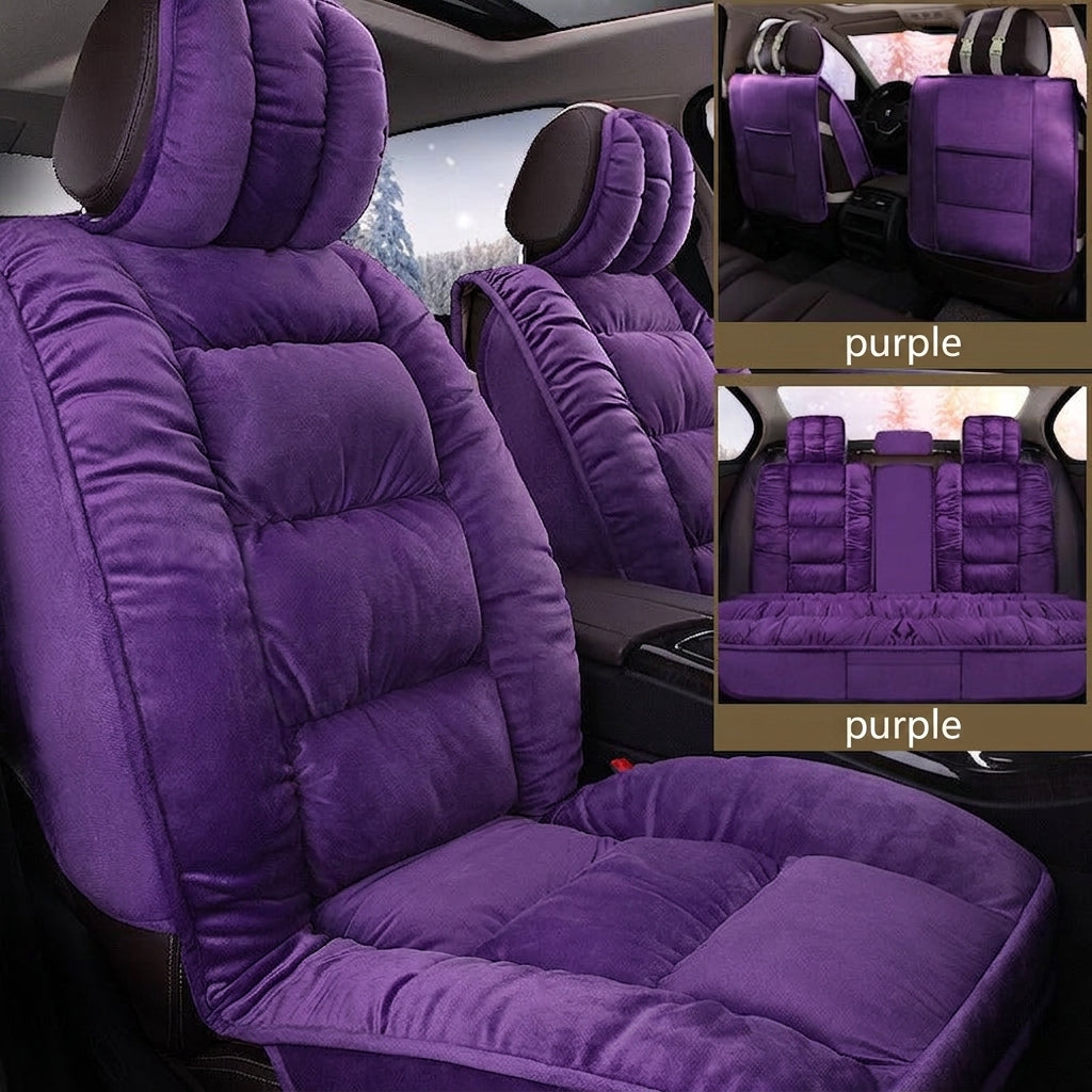 Winter short plush car seat cushion new winter car fleece seat cover universal down all-inclusive seat cushion wholesale