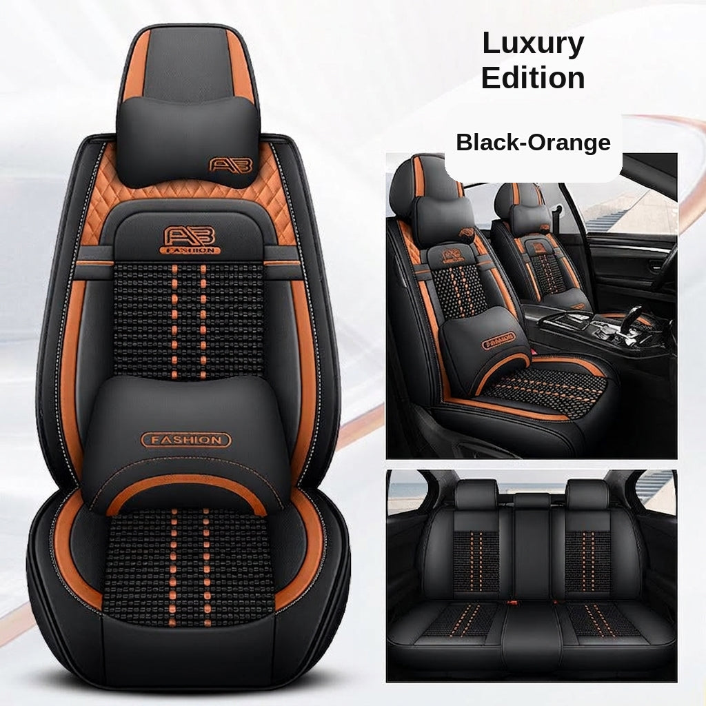 Car seat cushion new all-enclosed special seat cover four seasons universal leather seat cover summer ice silk cartoon seat cushion cover