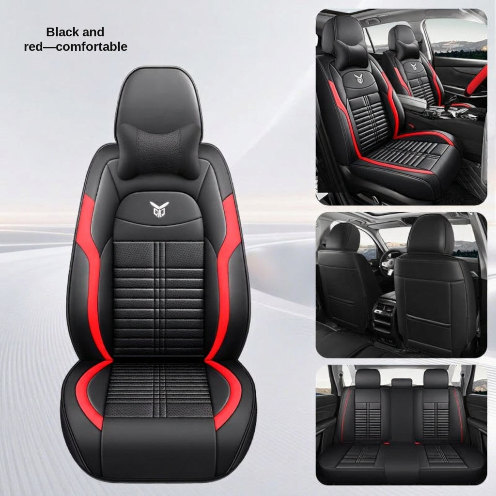 Cross-border car seat cushions with a light luxury, premium feel, all-around car seat cushions, all-season universal, simple, breathable, stain-resistant, and stain-resistant