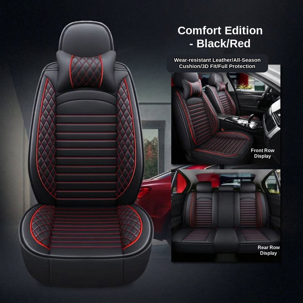 New all-season universal cartoon car seat cushion wholesale, premium feel, full leather, full coverage for small passenger car seat cushions