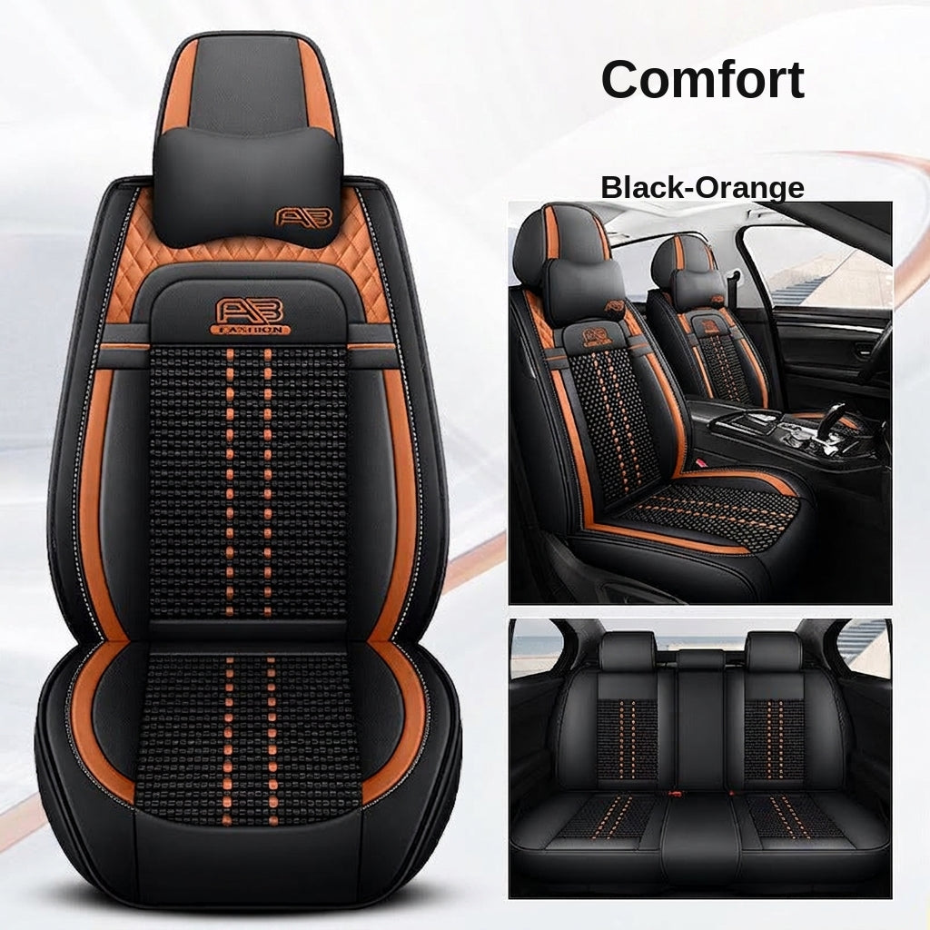 Car seat cushion new all-enclosed special seat cover four seasons universal leather seat cover summer ice silk cartoon seat cushion cover