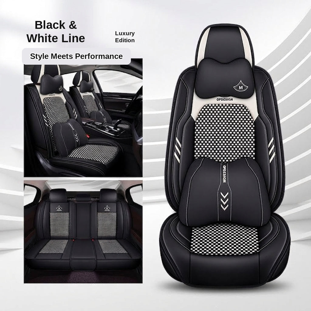 2024 car seat cushions, all-season universal, full coverage five-seater car seat cushions, summer breathable ice silk seat covers wholesale