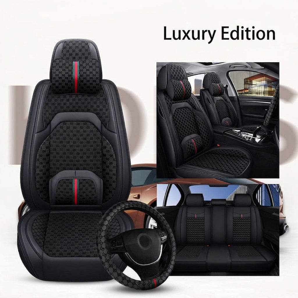 Car seat cushions are fully covered, all-season universal, five-seat small car seat cushions, reinforced waist belts, memory foam, and wholesale car seat cushions