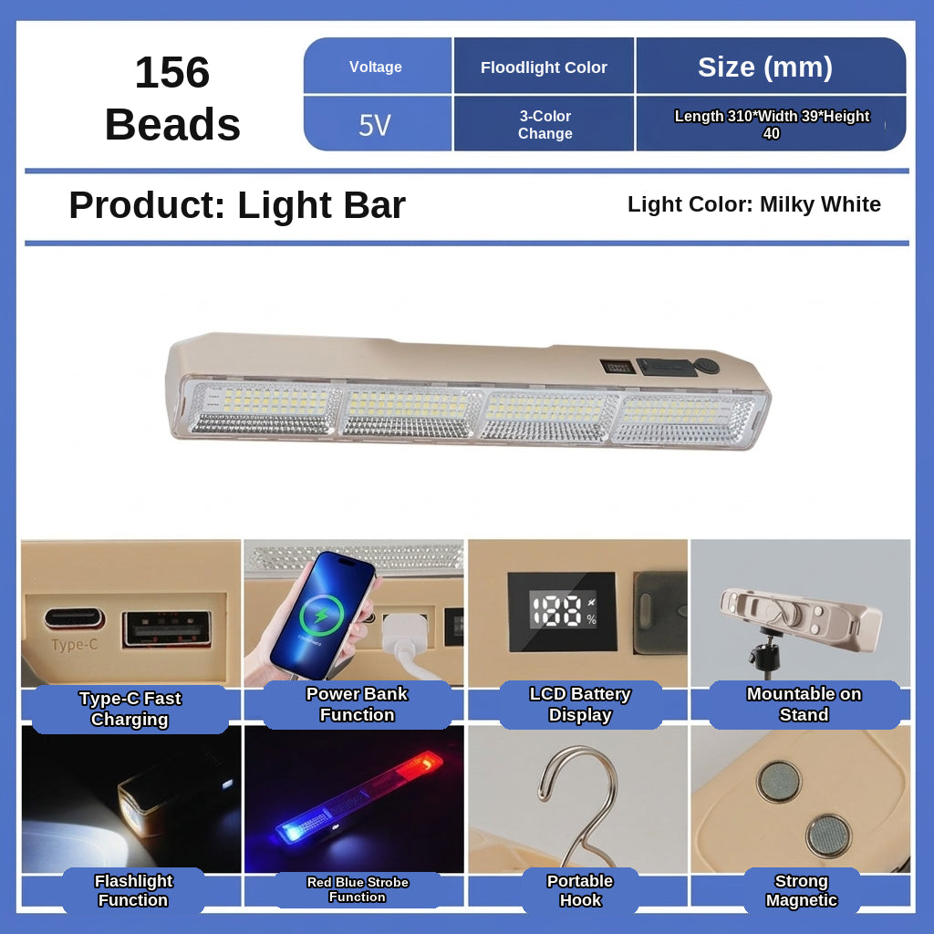 LED Camping Light Tube, Waterproof Tent Lamp