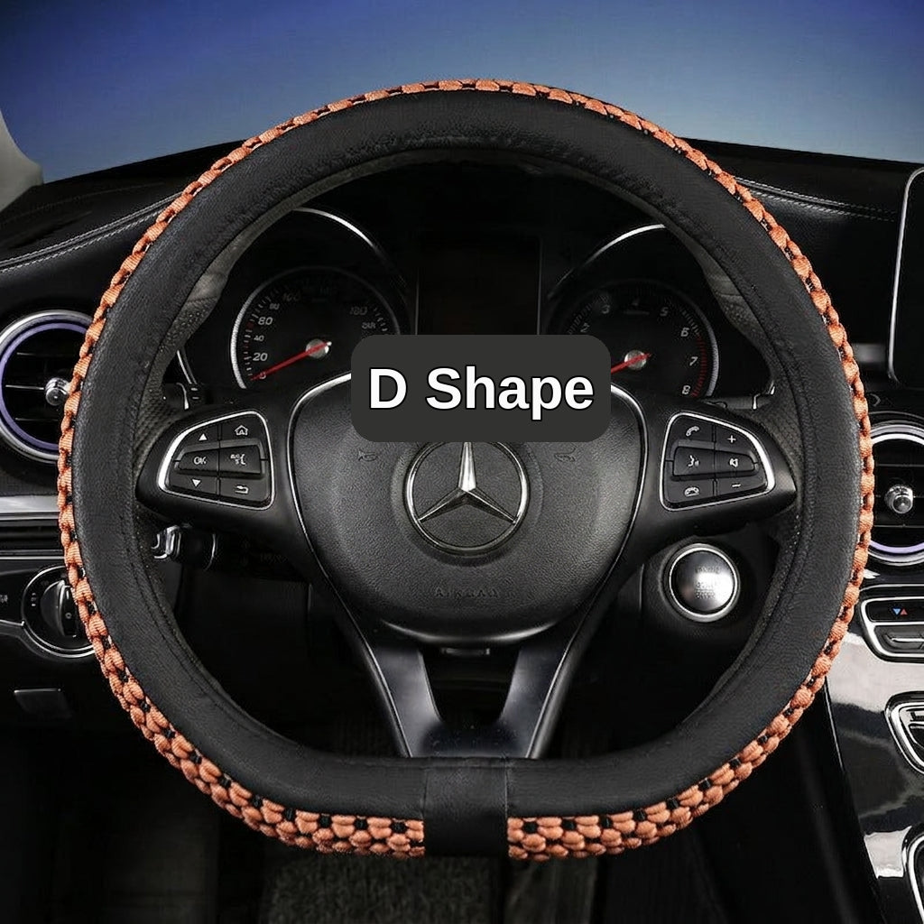Factory direct sales of Ice Silk breathable non-slip steering wheel covers, all-season universal car handlebar covers, cross-border e-commerce Amazon