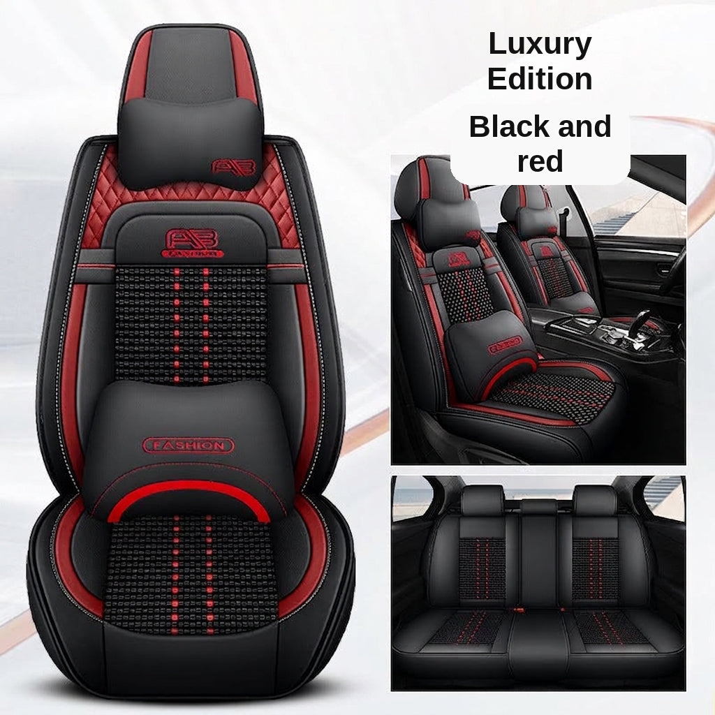 Car seat cushion new all-enclosed special seat cover four seasons universal leather seat cover summer ice silk cartoon seat cushion cover