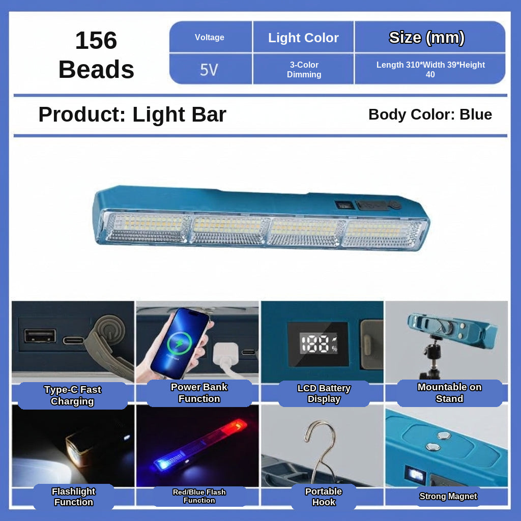 LED Camping Light Tube, Waterproof Tent Lamp