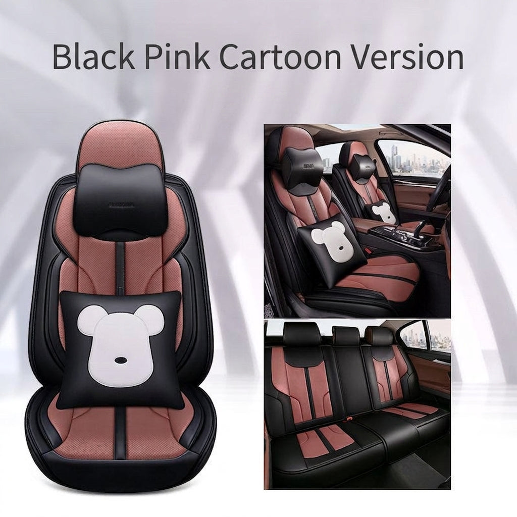 The new car seat cushion fully surrounds full pictorial cartoon cute four-season universal five-seat seat cover, directly supplied and shipped from the manufacturer