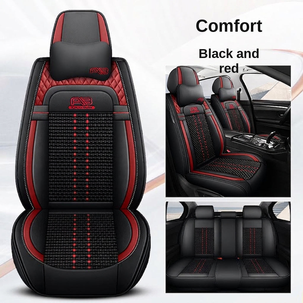 Car seat cushion new all-enclosed special seat cover four seasons universal leather seat cover summer ice silk cartoon seat cushion cover