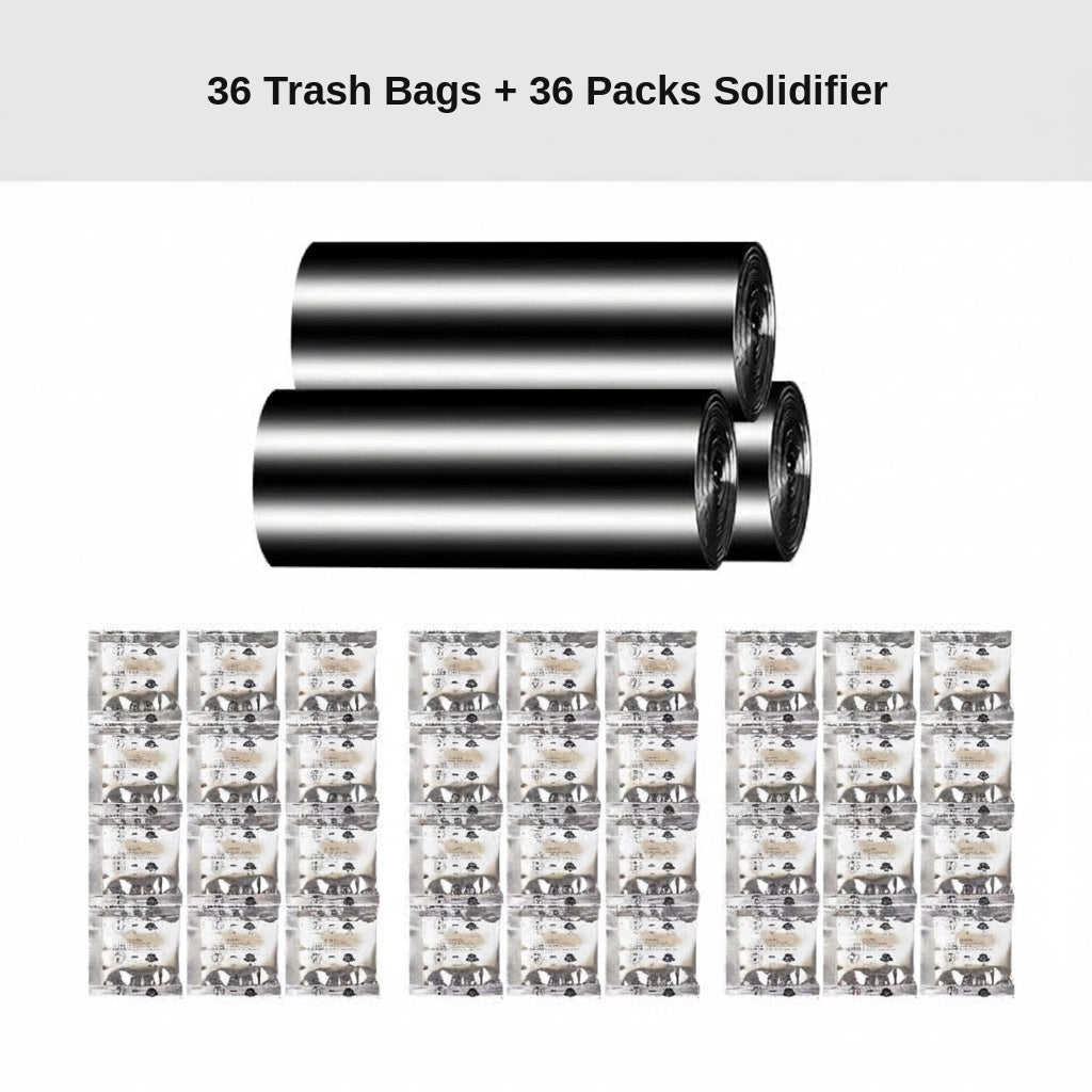 Portable Folding Toilet with Lid for Car Travel