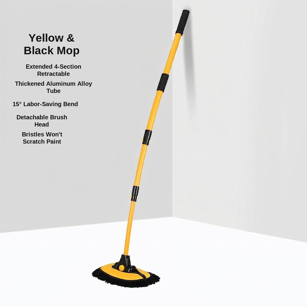 Car Wash Mop Retractable Bending Rod, Car Special Mop, Injury Resistant Car Car Wash Brush, Cleaning Tools, Car Cleaning Tools, Car Polishing Artifact