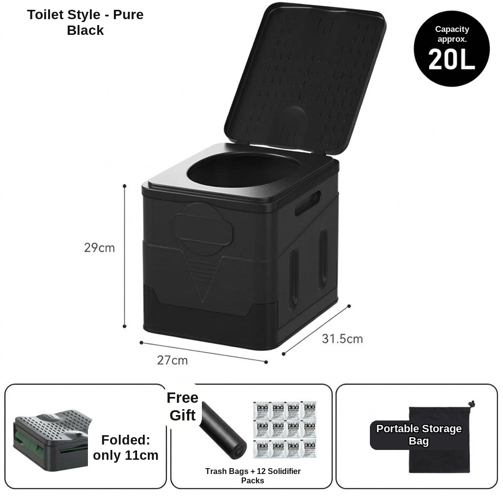[In Stock Wholesale] Foldable Toilet, Foldable Portable Toilet, Outdoor Camping Van-mounted Toilet, Emergency Toilet