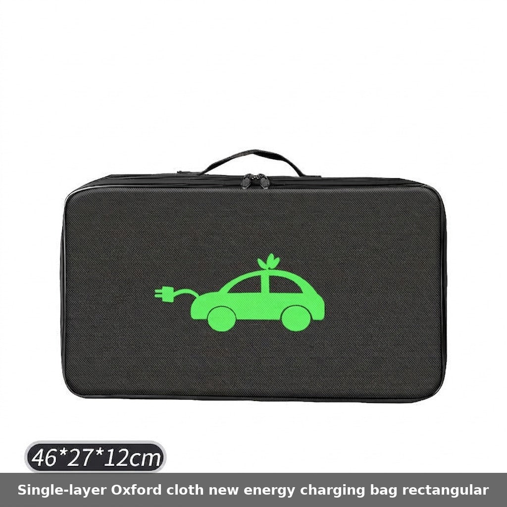 Car charging cable storage bag, new energy charging gun storage bag, car trunk handbag, custom logo