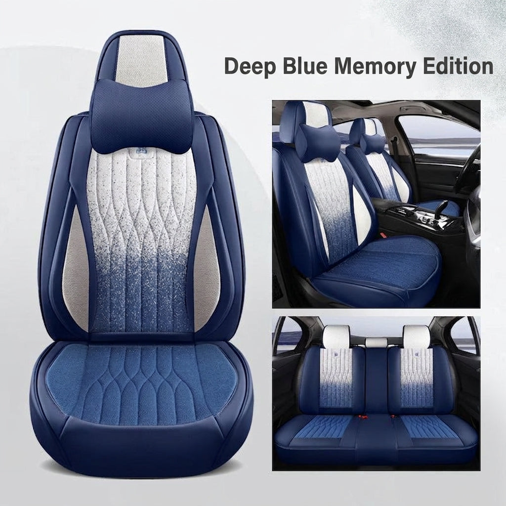Car seat cushion linen fabric art all-inclusive all-season universal goddess seat cushion 2026 new model interior breathable seat cover wholesale