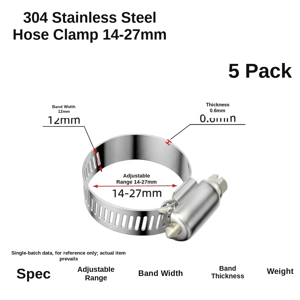 Stainless steel handle, hose hoop, hand screwing, clamping, holding hoop, pipe hoop, water pipe tightening hoop, gas pipe fixing, clamping buckle