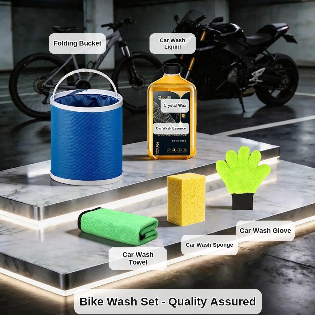 Green Forest Car Wash Tool Complete Set, Household Mop, Car Cleaning Tool, Self-Service Car Brushing Supplies Without Damage