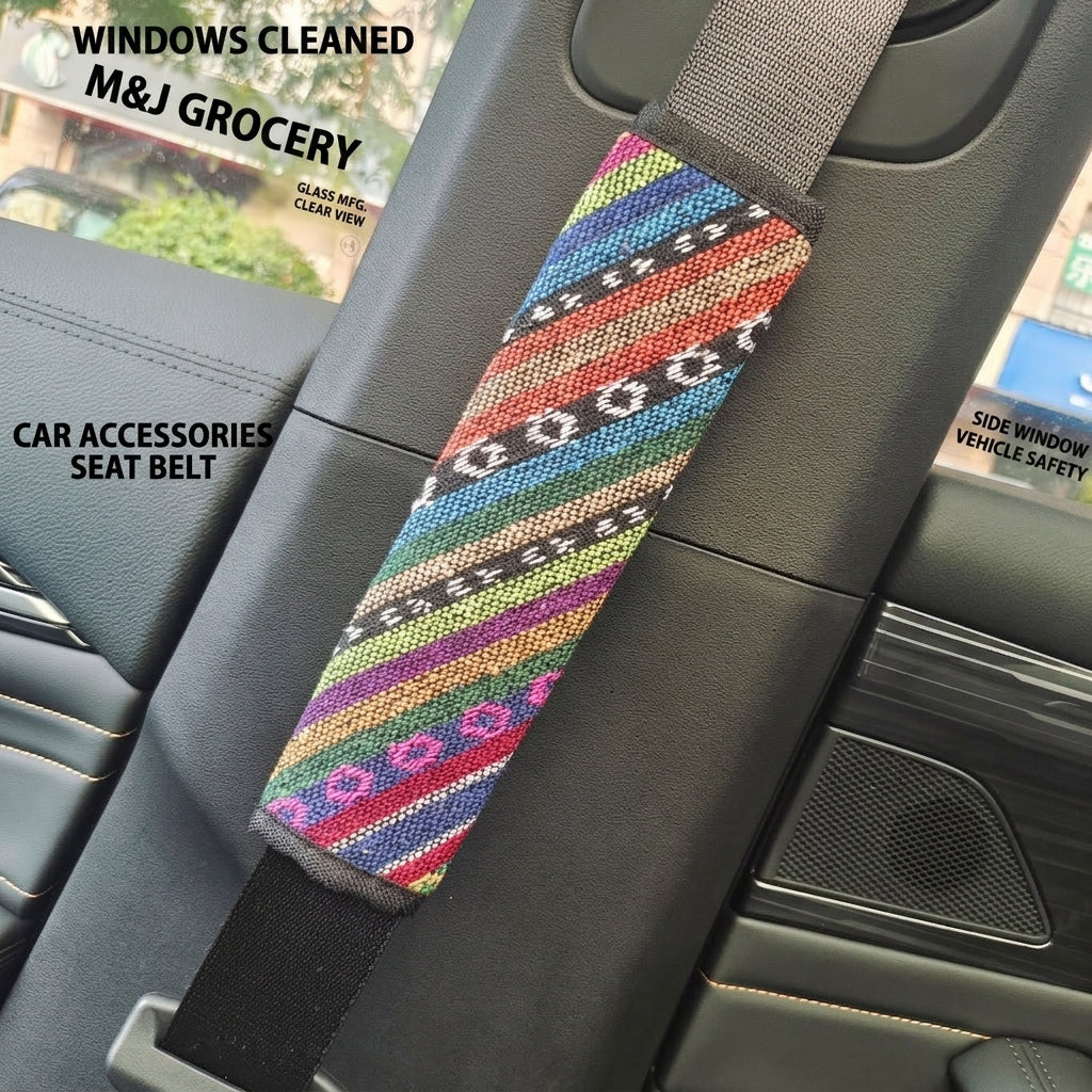 Steering wheel cover New national style old coarse cloth linen car steering wheel cover Personality trend car handle cover