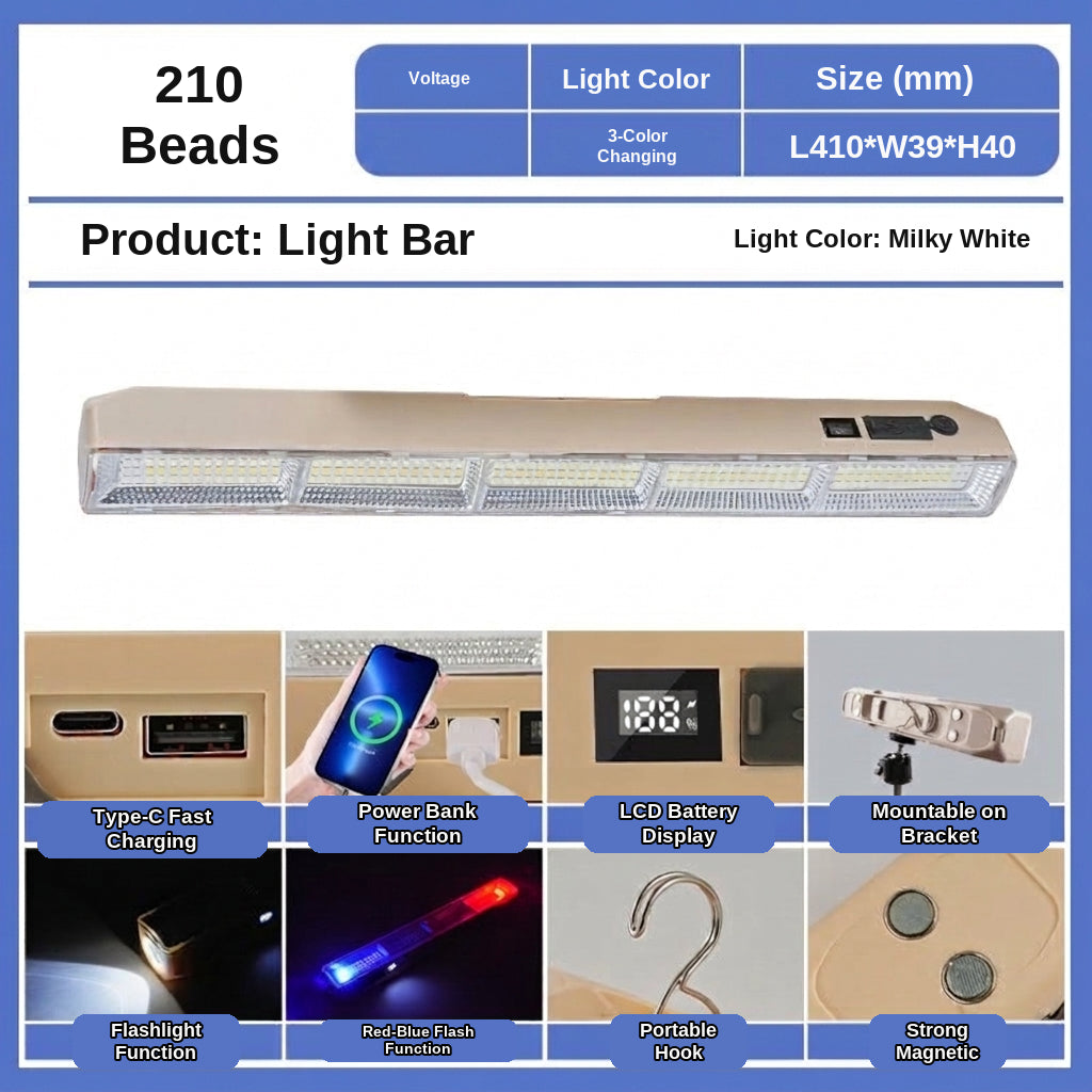LED Camping Light Tube, Waterproof Tent Lamp