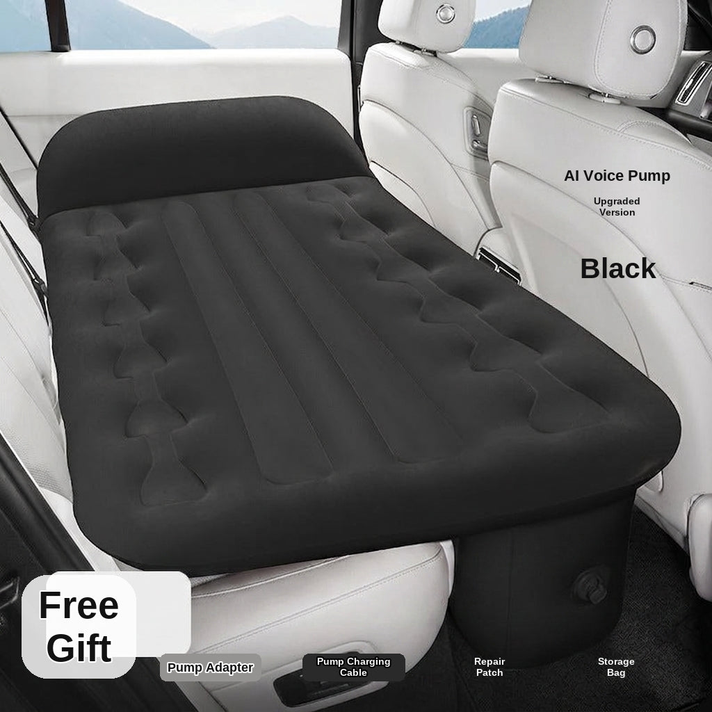 Car rear sleeping automatic travel mattress sedan air mattress car sleeping in the car portable intelligent AI car inflatable bed