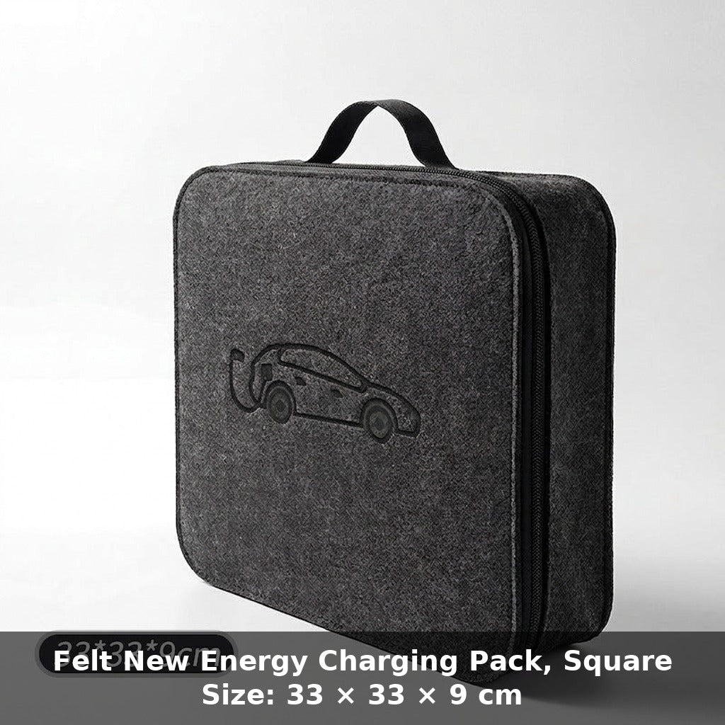 Car charging cable storage bag, new energy charging gun storage bag, car trunk handbag, custom logo