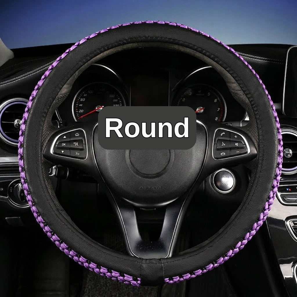 Factory direct sales of Ice Silk breathable non-slip steering wheel covers, all-season universal car handlebar covers, cross-border e-commerce Amazon