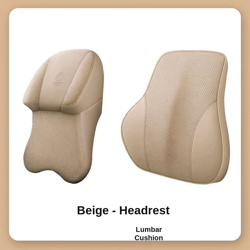 [Full leather on both sides] aviation-grade car neck pillow, memory foam, neck pillow, neck pillow in the car, car seat, neck pillow