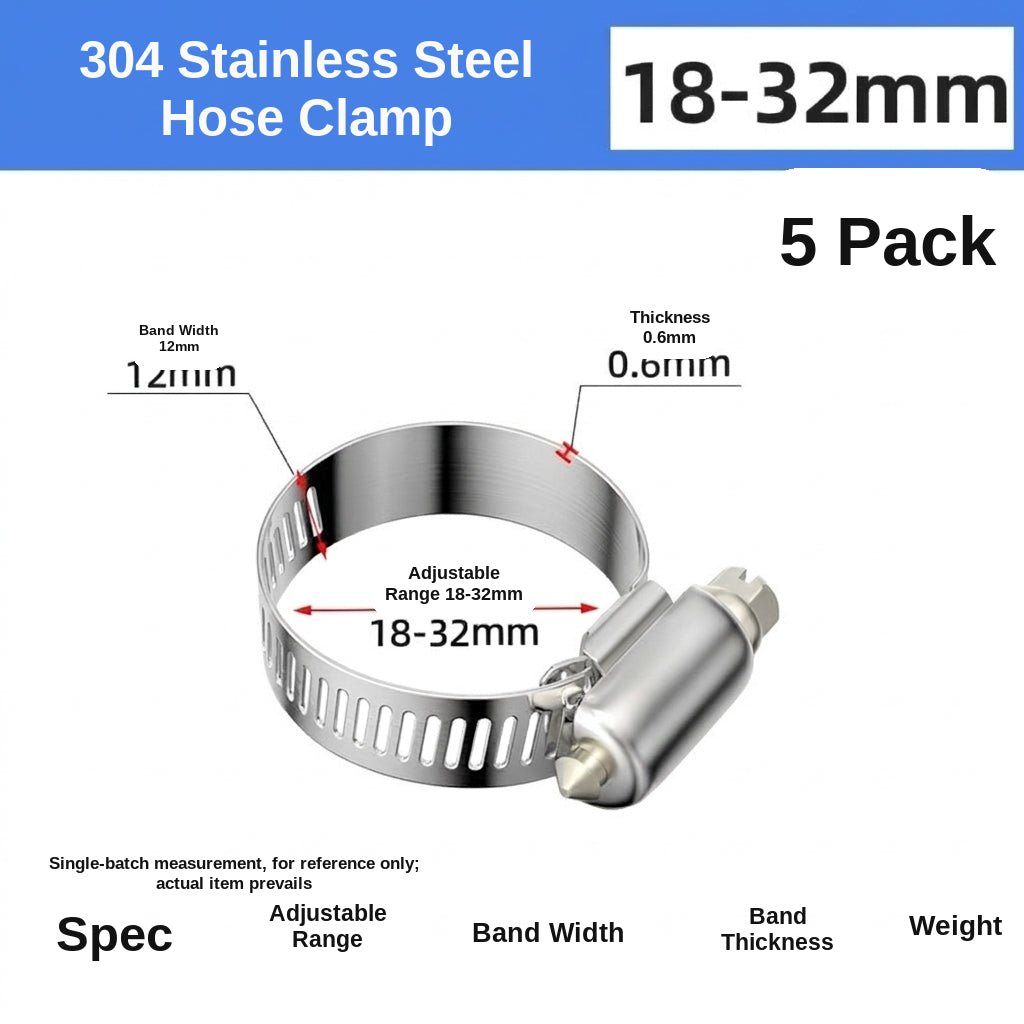 Stainless steel handle, hose hoop, hand screwing, clamping, holding hoop, pipe hoop, water pipe tightening hoop, gas pipe fixing, clamping buckle