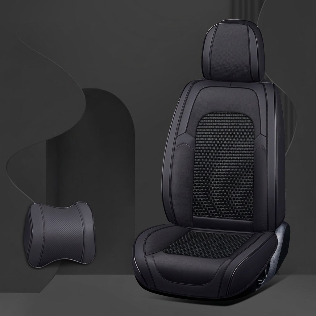 New fully surroundable car seat set, Napa leather car seat cushion, five-seat leather ice silk car seat cushion, universal split type