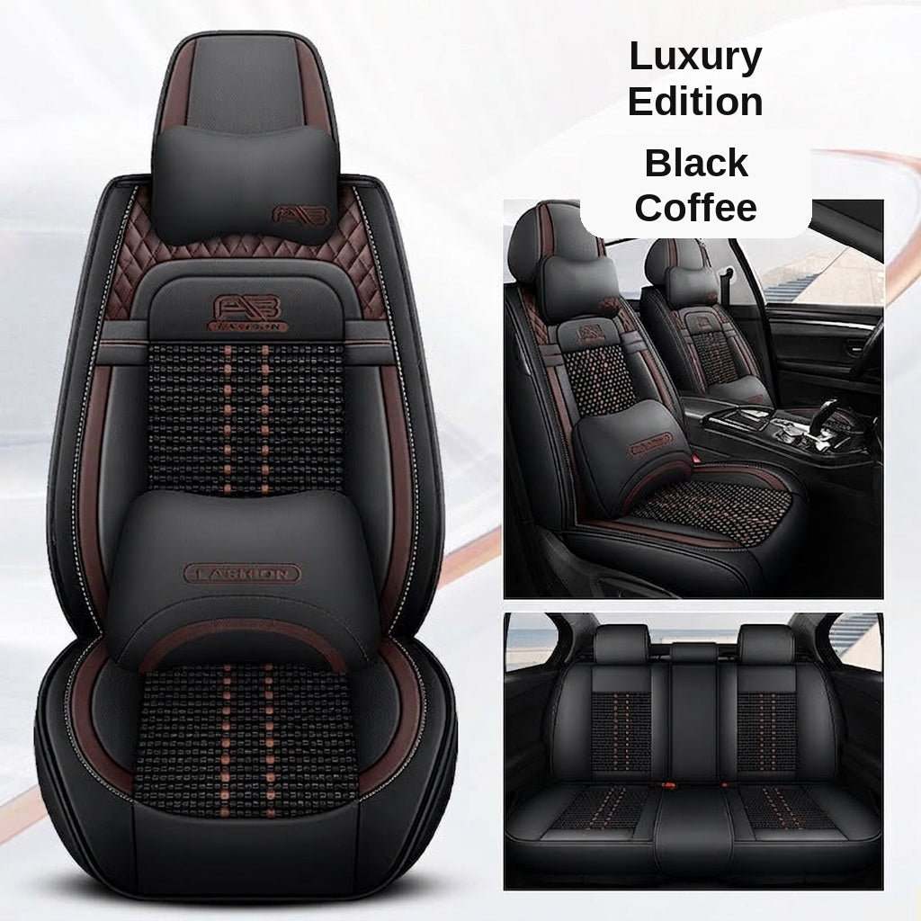 Car seat cushion new all-enclosed special seat cover four seasons universal leather seat cover summer ice silk cartoon seat cushion cover