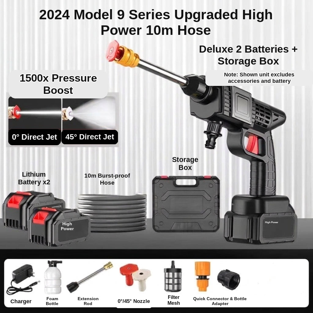 Car water gun car wash machine, car wash gun car wash lithium battery washer, car wash pump, high-pressure, high-power rechargeable type