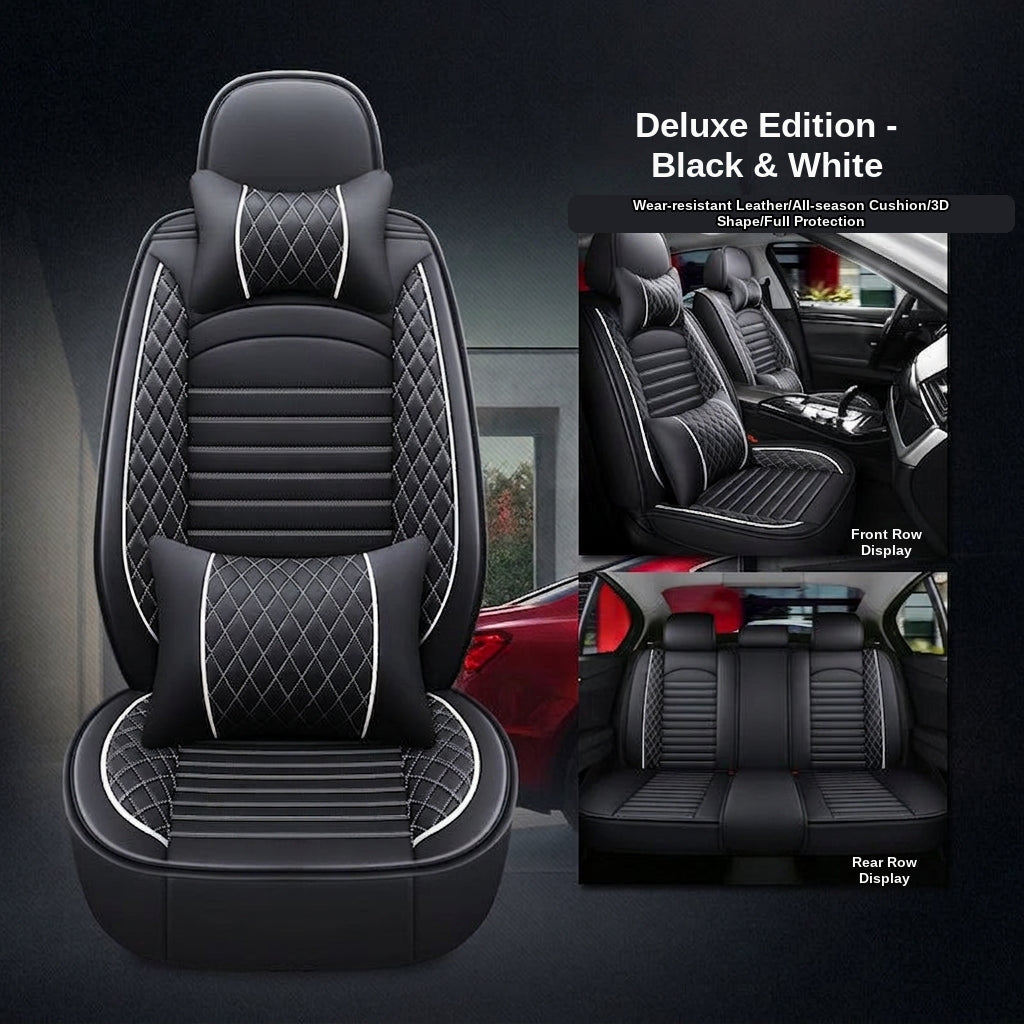 New all-season universal cartoon car seat cushion wholesale, premium feel, full leather, full coverage for small passenger car seat cushions