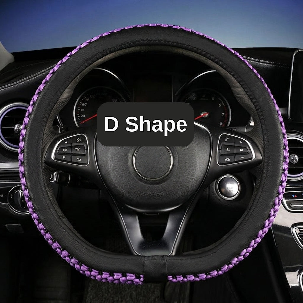 Factory direct sales of Ice Silk breathable non-slip steering wheel covers, all-season universal car handlebar covers, cross-border e-commerce Amazon