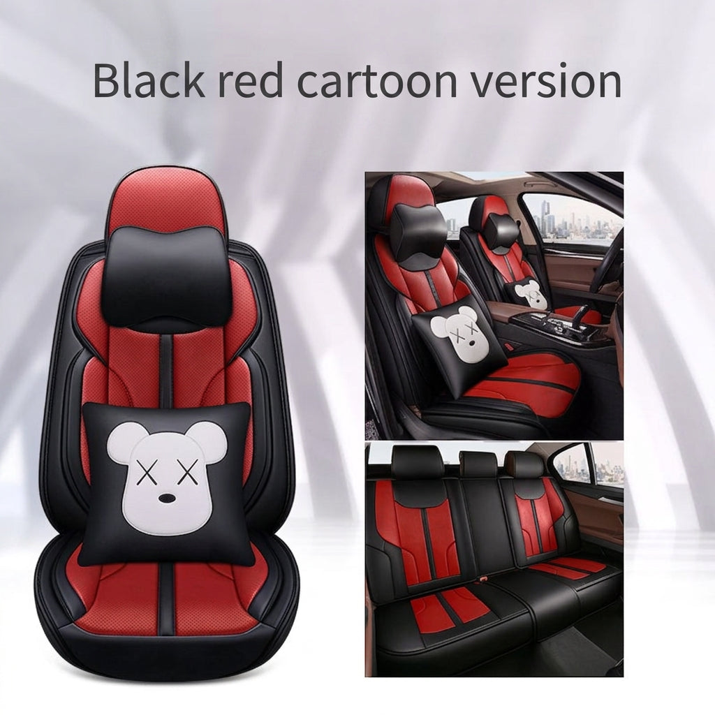 The new car seat cushion fully surrounds full pictorial cartoon cute four-season universal five-seat seat cover, directly supplied and shipped from the manufacturer