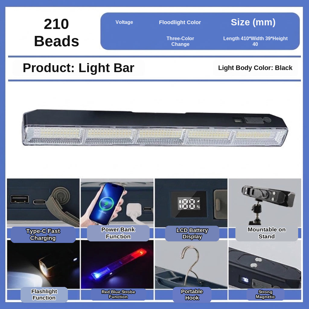 LED Camping Light Tube, Waterproof Tent Lamp