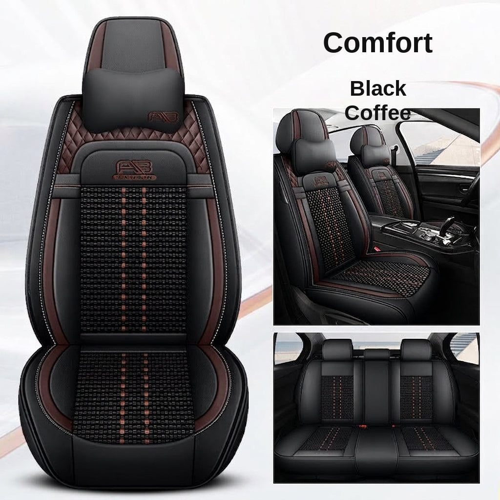 Car seat cushion new all-enclosed special seat cover four seasons universal leather seat cover summer ice silk cartoon seat cushion cover
