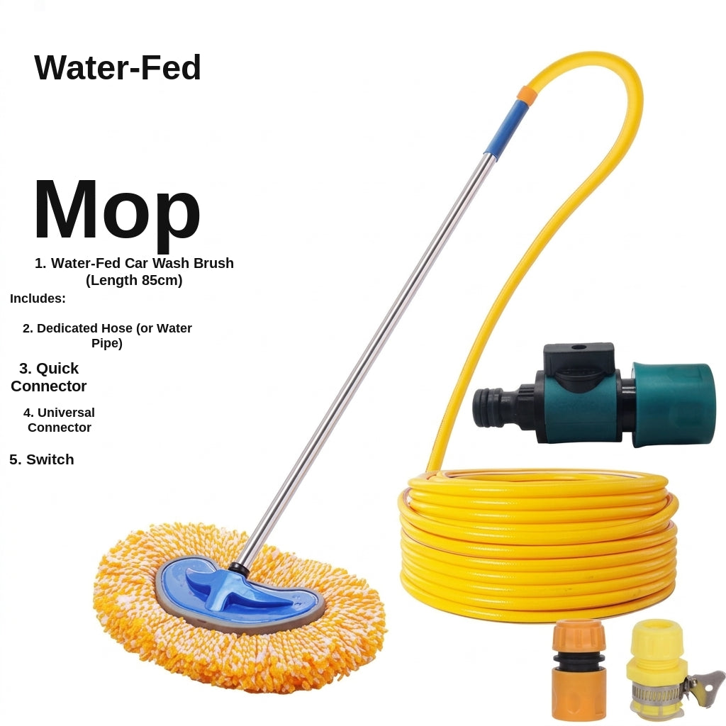 Car Wash Brush with Water Feed System