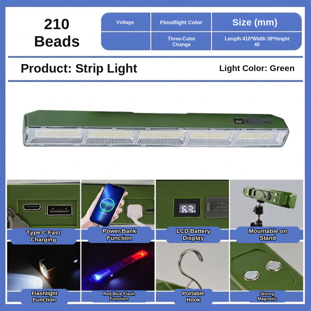 LED Camping Light Tube, Waterproof Tent Lamp