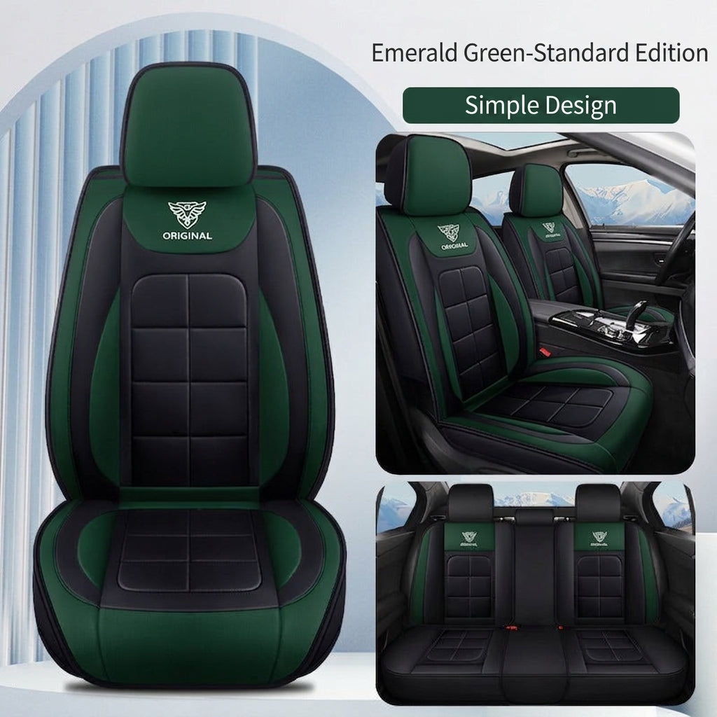 The five-seater car seat cushion is fully surrounded by the all-season universal leather seat cover, which is wear-resistant, dirt-resistant and breathable